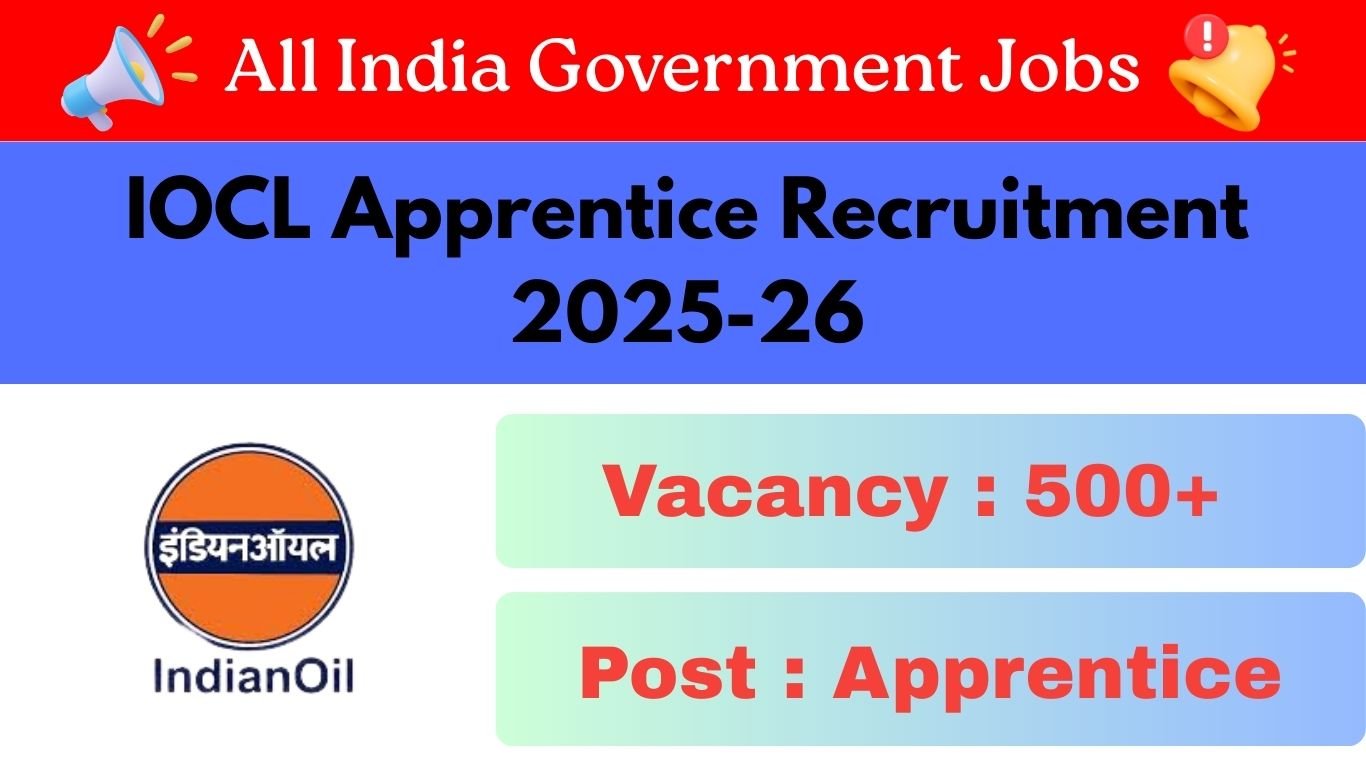 IOCL Apprentice Recruitment 2025-26